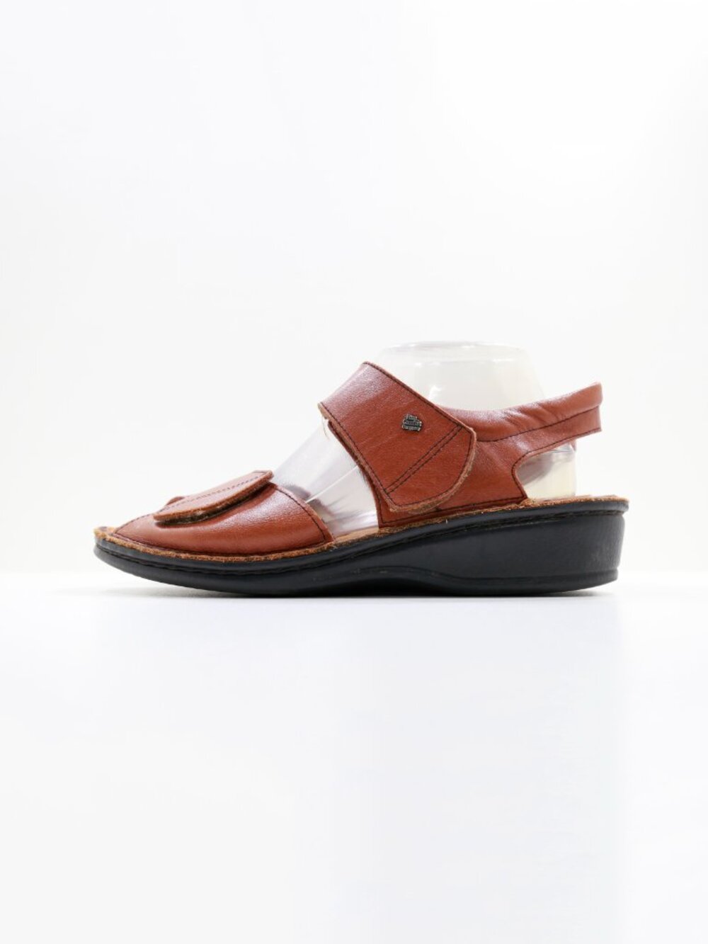 Finn Comfort Brown Leather Adjustable Comfort Sandals - 9/EU 40